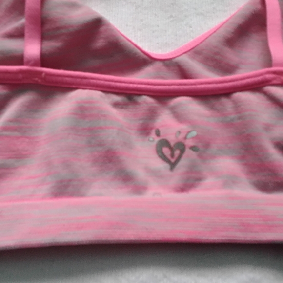Justice Girls Pink Space Dye Seamless Training Bra Size 30 Sporty Dance - Picture 3 of 4